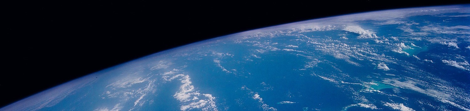 The ocean as seen from STS-52 in November 1992. 